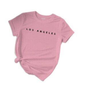 SHEIN Los Angeles Graphic T-Shirt in Pink Size M NWOT